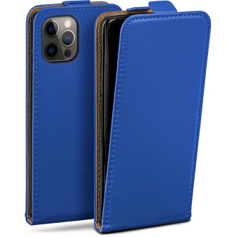 moex Flip Case iPhone 12 Pro Klapphülle Leder Optik – Royal-Blue moex Flip Case iPhone 12 Pro Klapphülle Leder Optik – Royal-Blue