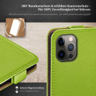 moex Flip Case iPhone 12 Pro Klapphülle Leder Optik – Weiteres Produktbild 3