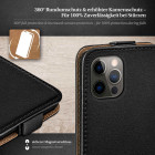 moex Flip Case iPhone 12 Pro Klapphülle Leder Optik – Weiteres Produktbild 3