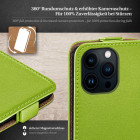 moex Flip Case iPhone 13 Pro Max Klapphülle Leder Optik – Weiteres Produktbild 3