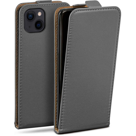 moex Flip Case iPhone 14 Plus Klapphülle Leder Optik – Weiteres Produktbild 1 moex Flip Case iPhone 14 Plus Klapphülle Leder Optik – Weiteres Produktbild 1