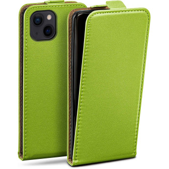 moex Flip Case iPhone 14 Plus Klapphülle Leder Optik – Lime-Green moex Flip Case iPhone 14 Plus Klapphülle Leder Optik – Lime-Green