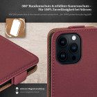 moex Flip Case iPhone 14 Pro Max Klapphülle Leder Optik – Produktbild 3
