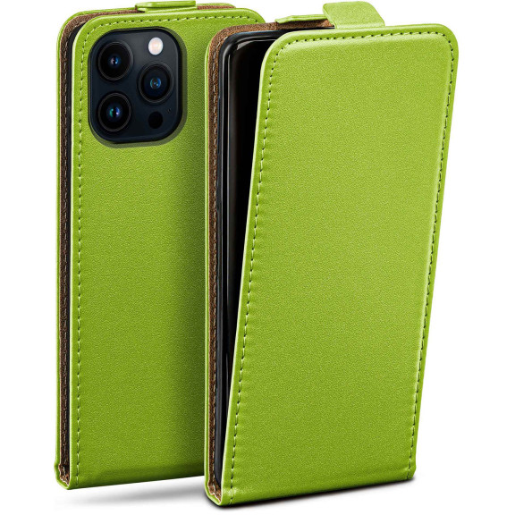 moex Flip Case iPhone 14 Pro Max Klapphülle Leder Optik – Weiteres Produktbild 1