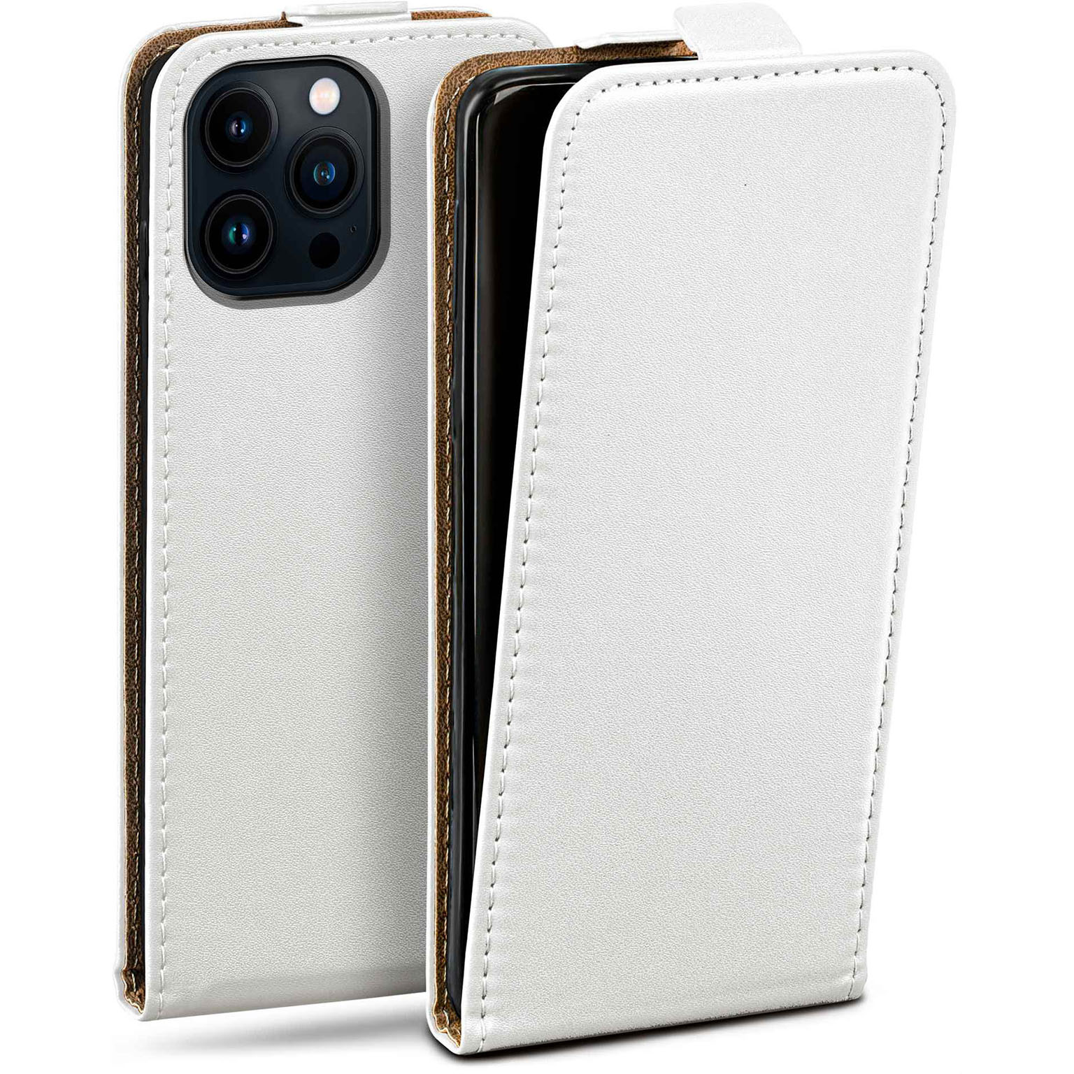 moex Flip Case iPhone 14 Pro Max Klapphülle Leder Optik – Weiteres Produktbild 1 moex Flip Case iPhone 14 Pro Max Klapphülle Leder Optik – Weiteres Produktbild 1