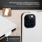 moex Flip Case iPhone 14 Pro Max Klapphülle Leder Optik – Produktbild 3