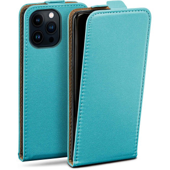 moex Flip Case iPhone 14 Pro Klapphülle Leder Optik – Aqua-Cyan moex Flip Case iPhone 14 Pro Klapphülle Leder Optik – Aqua-Cyan
