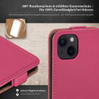 moex Flip Case iPhone 15 Plus Klapphülle Leder Optik – Weiteres Produktbild 3