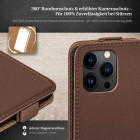moex Flip Case iPhone 15 Pro Max Klapphülle Leder Optik – Weiteres Produktbild 3