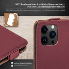 moex Flip Case iPhone 15 Pro Max Klapphülle Leder Optik – Weiteres Produktbild 3