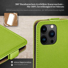 moex Flip Case iPhone 15 Pro Max Klapphülle Leder Optik – Weiteres Produktbild 3