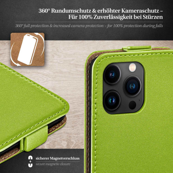 moex Flip Case iPhone 15 Pro Max Klapphülle Leder Optik – Weiteres Produktbild 3 moex Flip Case iPhone 15 Pro Max Klapphülle Leder Optik – Weiteres Produktbild 3