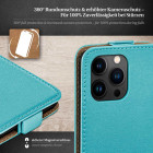 moex Flip Case iPhone 15 Pro Max Klapphülle Leder Optik – Weiteres Produktbild 3