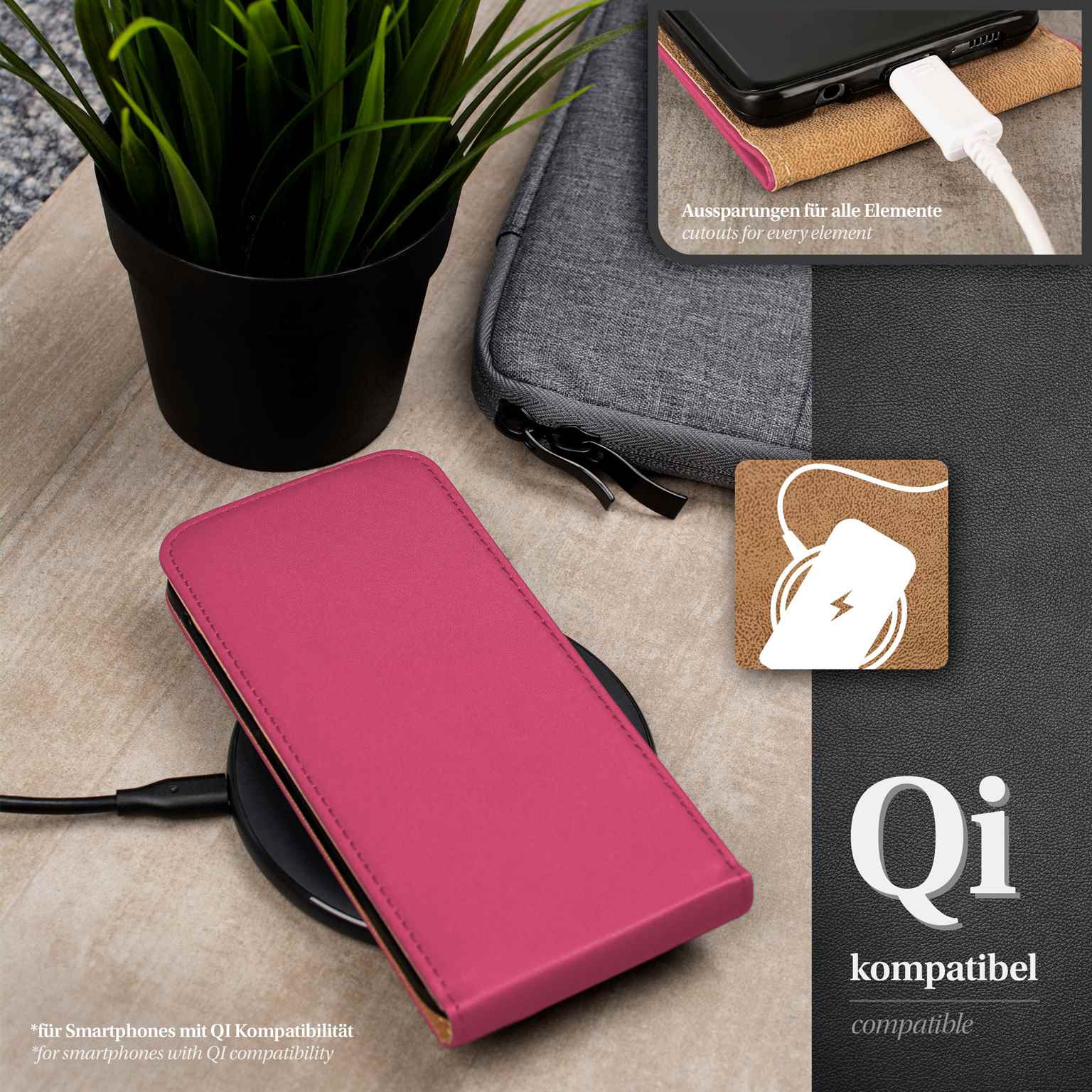 moex Flip Case iPhone 15 Pro Klapphülle Leder Optik – Weiteres Produktbild 6 moex Flip Case iPhone 15 Pro Klapphülle Leder Optik – Weiteres Produktbild 6