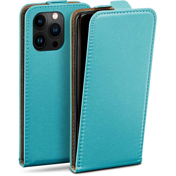 moex Flip Case iPhone 15 Pro Klapphülle Leder Optik – Weiteres Produktbild 1 moex Flip Case iPhone 15 Pro Klapphülle Leder Optik – Weiteres Produktbild 1