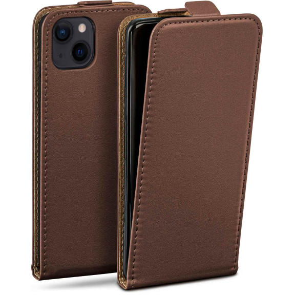 moex Flip Case iPhone 15 Klapphülle Leder Optik – Weiteres Produktbild 1