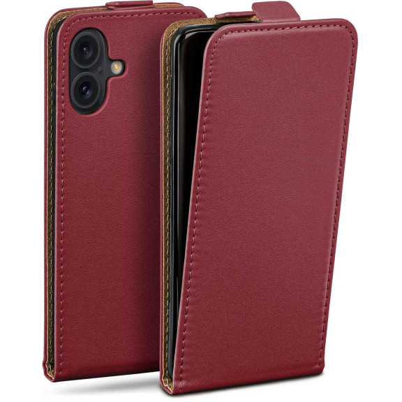 moex Flip Case iPhone 16 Plus Klapphülle Leder Optik – Weiteres Produktbild 1