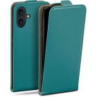 moex Flip Case iPhone 16 Plus Klapphülle Leder Optik – Weiteres Produktbild 1