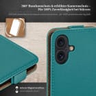 moex Flip Case iPhone 16 Plus Klapphülle Leder Optik – Weiteres Produktbild 3