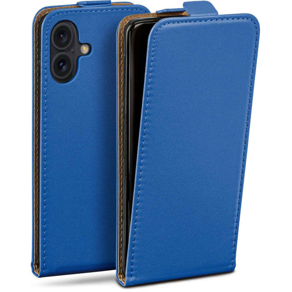 moex Flip Case iPhone 16 Plus Klapphülle Leder Optik – Weiteres Produktbild 1