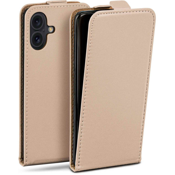 moex Flip Case iPhone 16 Plus Klapphülle Leder Optik – Weiteres Produktbild 1 moex Flip Case iPhone 16 Plus Klapphülle Leder Optik – Weiteres Produktbild 1