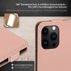 moex Flip Case iPhone 16 Pro Max Klapphülle Leder Optik – Weiteres Produktbild 3
