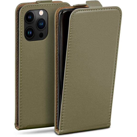 moex Flip Case iPhone 16 Pro Max Klapphülle Leder Optik – Weiteres Produktbild 1 moex Flip Case iPhone 16 Pro Max Klapphülle Leder Optik – Weiteres Produktbild 1