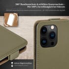 moex Flip Case iPhone 16 Pro Max Klapphülle Leder Optik – Weiteres Produktbild 3