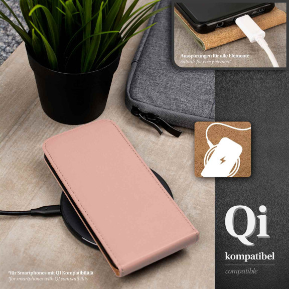 moex Flip Case iPhone 16 Pro Klapphülle Leder Optik – Weiteres Produktbild 6