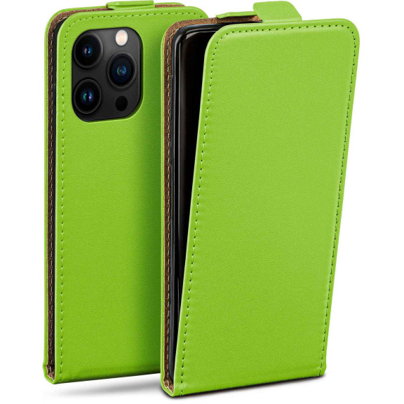 moex Flip Case iPhone 16 Pro Klapphülle Leder Optik – Weiteres Produktbild 1