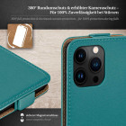 moex Flip Case iPhone 16 Pro Klapphülle Leder Optik – Weiteres Produktbild 3