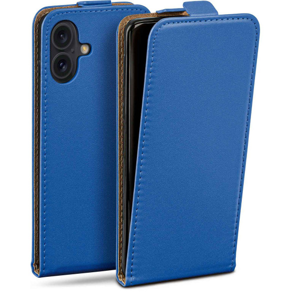 moex Flip Case iPhone 16 Klapphülle Leder Optik – Weiteres Produktbild 1 moex Flip Case iPhone 16 Klapphülle Leder Optik – Weiteres Produktbild 1