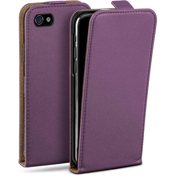 moex Flip Case iPhone 4 Klapphülle Leder Optik – Weiteres Produktbild 1 moex Flip Case iPhone 4 Klapphülle Leder Optik – Weiteres Produktbild 1