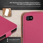 moex Flip Case iPhone 4 Klapphülle Leder Optik – Weiteres Produktbild 3