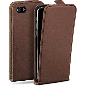 moex Flip Case iPhone 4S Klapphülle Leder Optik – Oxide-Brown moex Flip Case iPhone 4S Klapphülle Leder Optik – Oxide-Brown