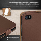 moex Flip Case iPhone 4S Klapphülle Leder Optik – Weiteres Produktbild 3