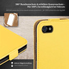 moex Flip Case iPhone 4S Klapphülle Leder Optik – Weiteres Produktbild 3