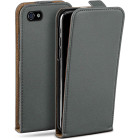 moex Flip Case iPhone 4S Klapphülle Leder Optik – Weiteres Produktbild 1