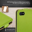 moex Flip Case iPhone 4S Klapphülle Leder Optik – Weiteres Produktbild 3