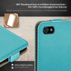 moex Flip Case iPhone 4S Klapphülle Leder Optik – Weiteres Produktbild 3