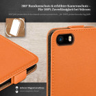 moex Flip Case iPhone 5 Klapphülle Leder Optik – Weiteres Produktbild 3