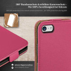 moex Flip Case iPhone 5c Klapphülle Leder Optik – Produktbild 3