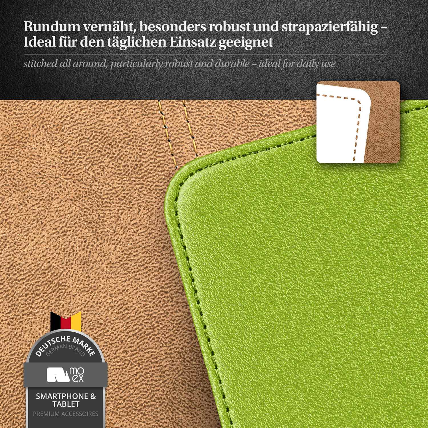 moex Flip Case iPhone 5s Klapphülle Leder Optik – Weiteres Produktbild 4