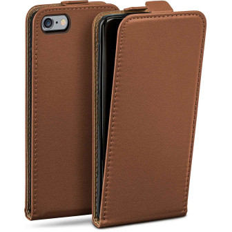moex Flip Case iPhone 6 Klapphülle Leder Optik – Umber-Brown moex Flip Case iPhone 6 Klapphülle Leder Optik – Umber-Brown