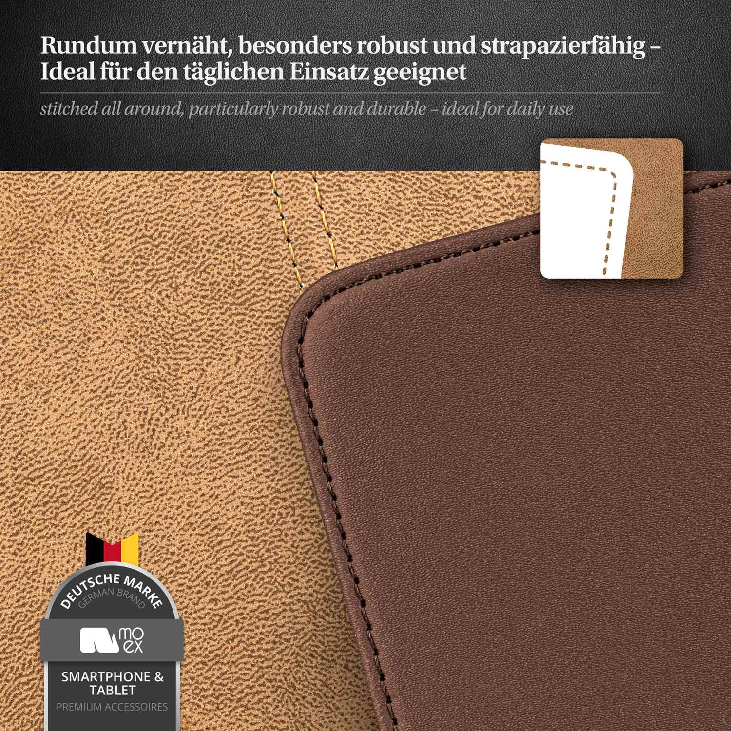 moex Flip Case iPhone 6 Klapphülle Leder Optik – Weiteres Produktbild 4