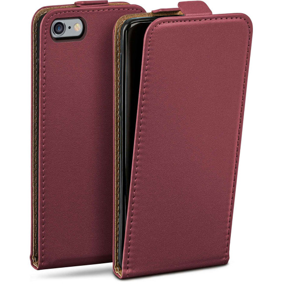 moex Flip Case iPhone 6 Klapphülle Leder Optik – Weiteres Produktbild 1
