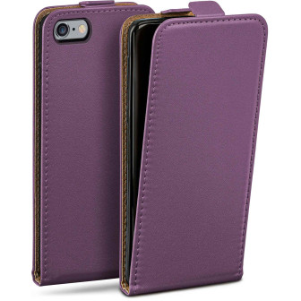 moex moex Flip Case iPhone 6 Klapphülle Leder Optik – Indigo-Violet