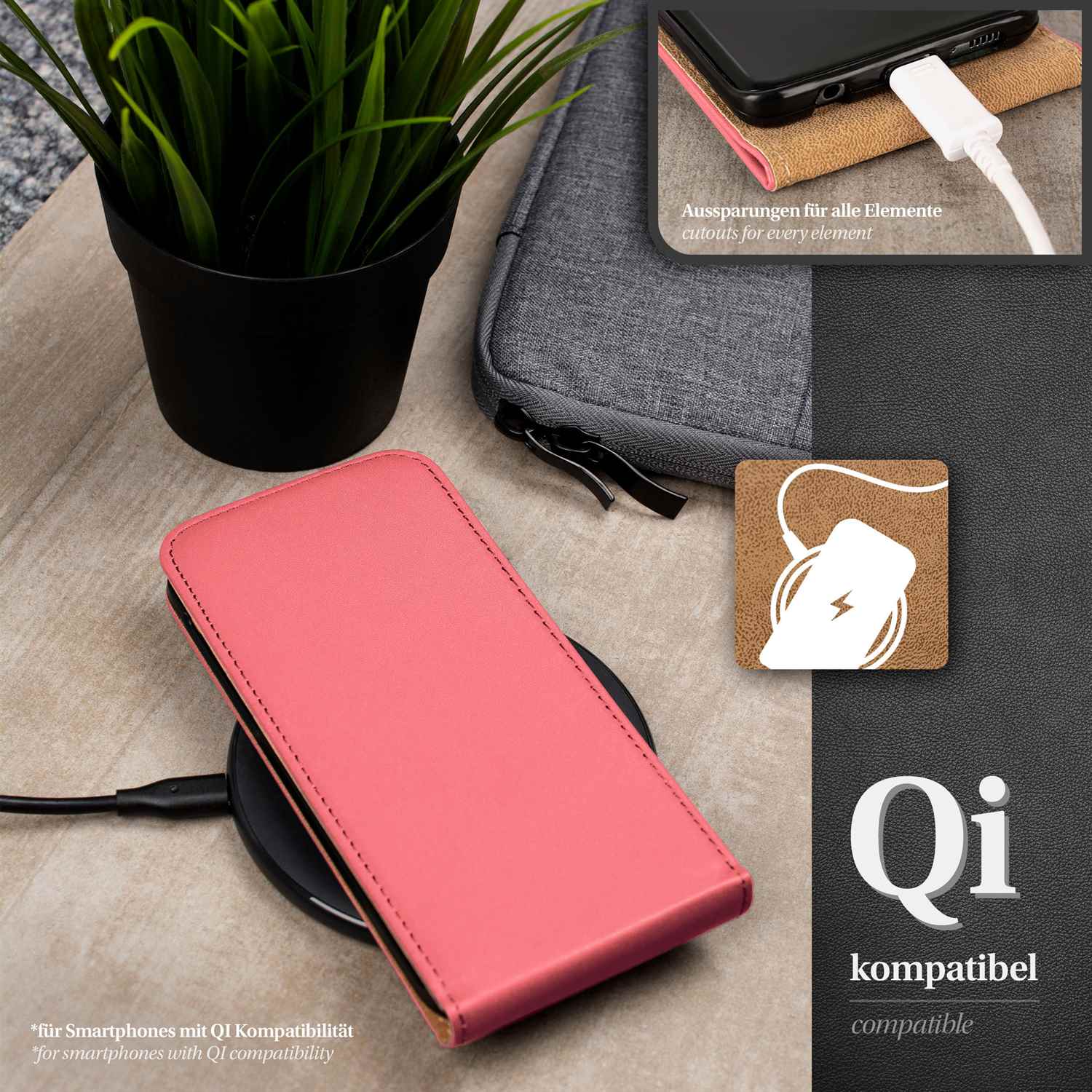 moex Flip Case iPhone 6 Klapphülle Leder Optik – Weiteres Produktbild 5