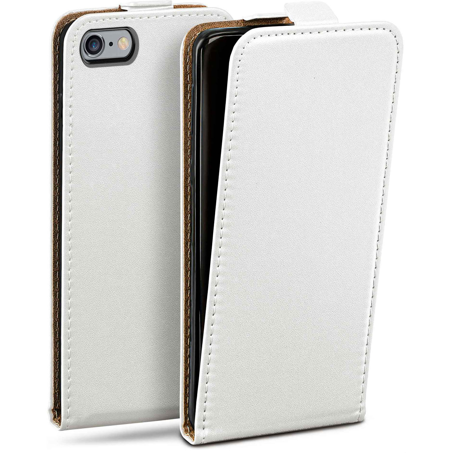 moex Flip Case iPhone 6 Klapphülle Leder Optik Hauptbild