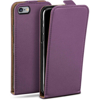 moex moex Flip Case iPhone 6s Plus Klapphülle Leder Optik – Indigo-Violet
